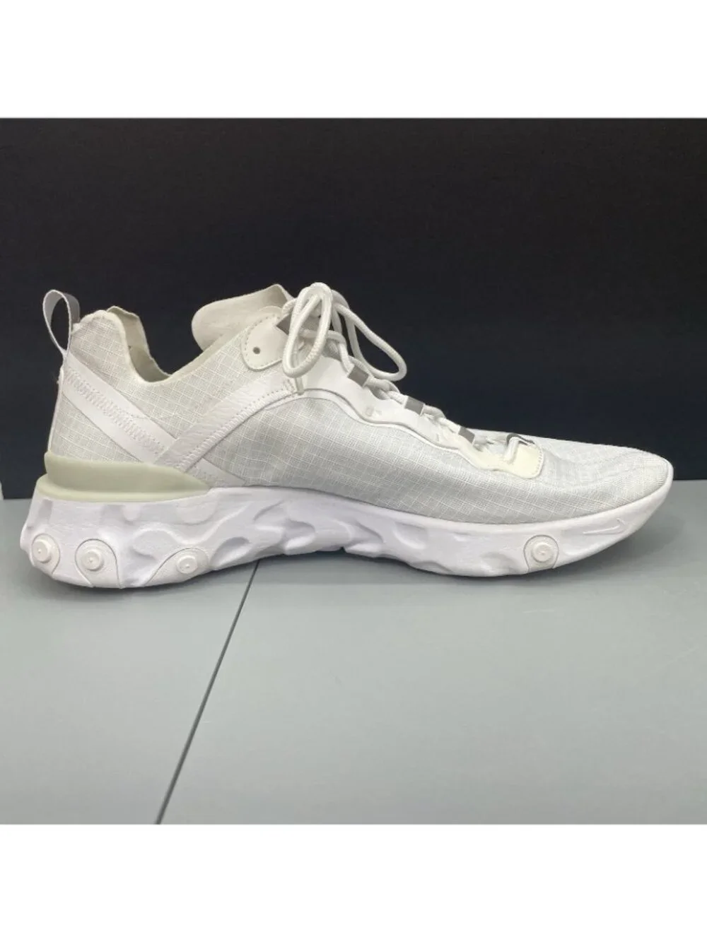 Nike React Element 55 SE Sneakers Walking Training Pure Platinum White Mens 13